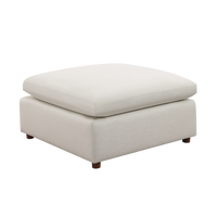 Modern Modular Sectional Sofa Set, Self Customization Design Sofa, White White Linen