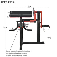 Bicep Tricep Curl Machine With Adjustable Seat, Bicep Curls And Tricep Extension Machine Home Gym Indoor Fitness Black Red Durable Gym Gym Metal