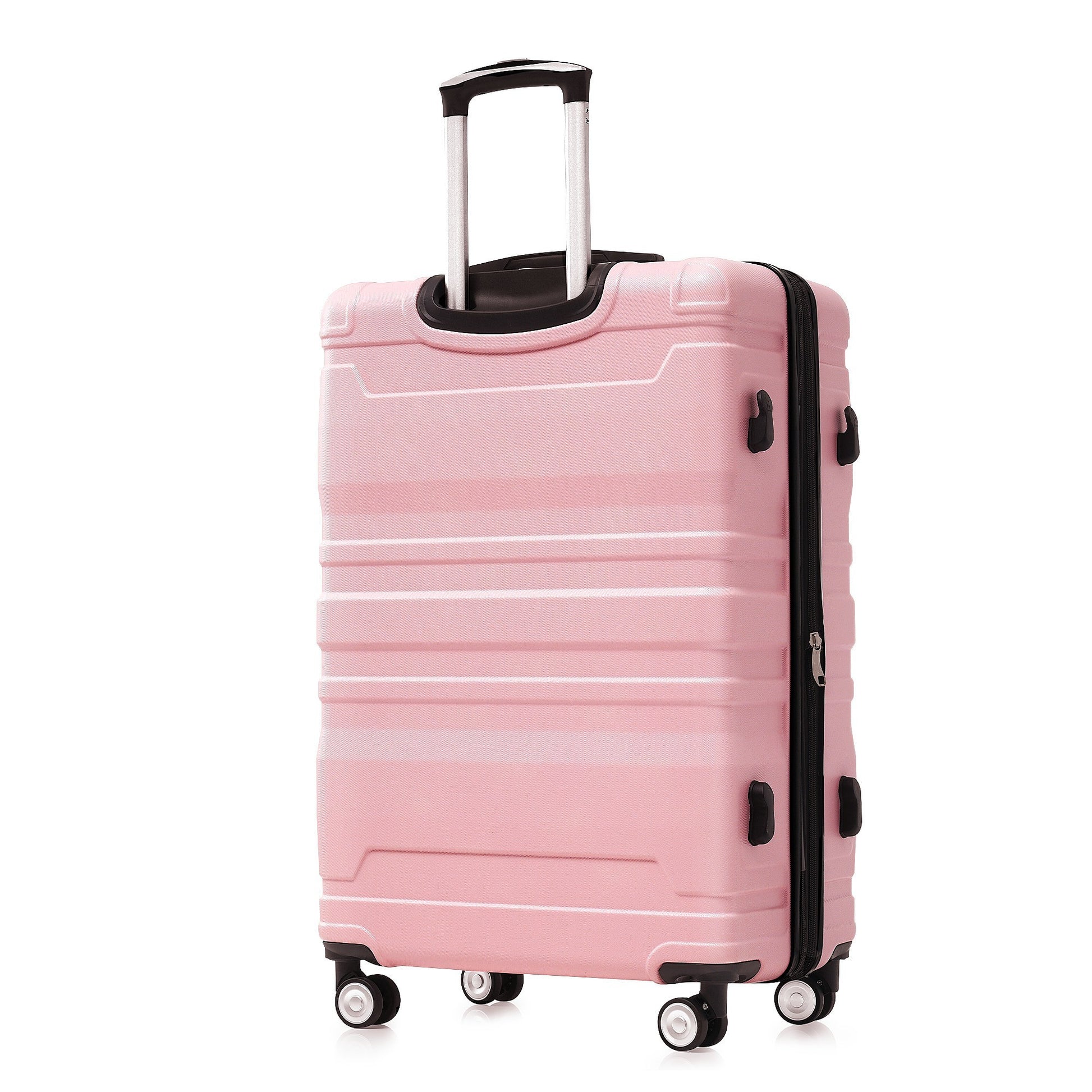 Luggage Sets Model Expandable Abs Hardshell 3Pcs Clearance Luggage Hardside Lightweight Durable Suitcase Sets Spinner Wheels Suitcase With Tsa Lock 20''24''28'' Pink Pink Black Abs