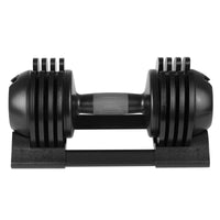 22Lbs Adjustable Dumbbell Steel Plastic Black Steel