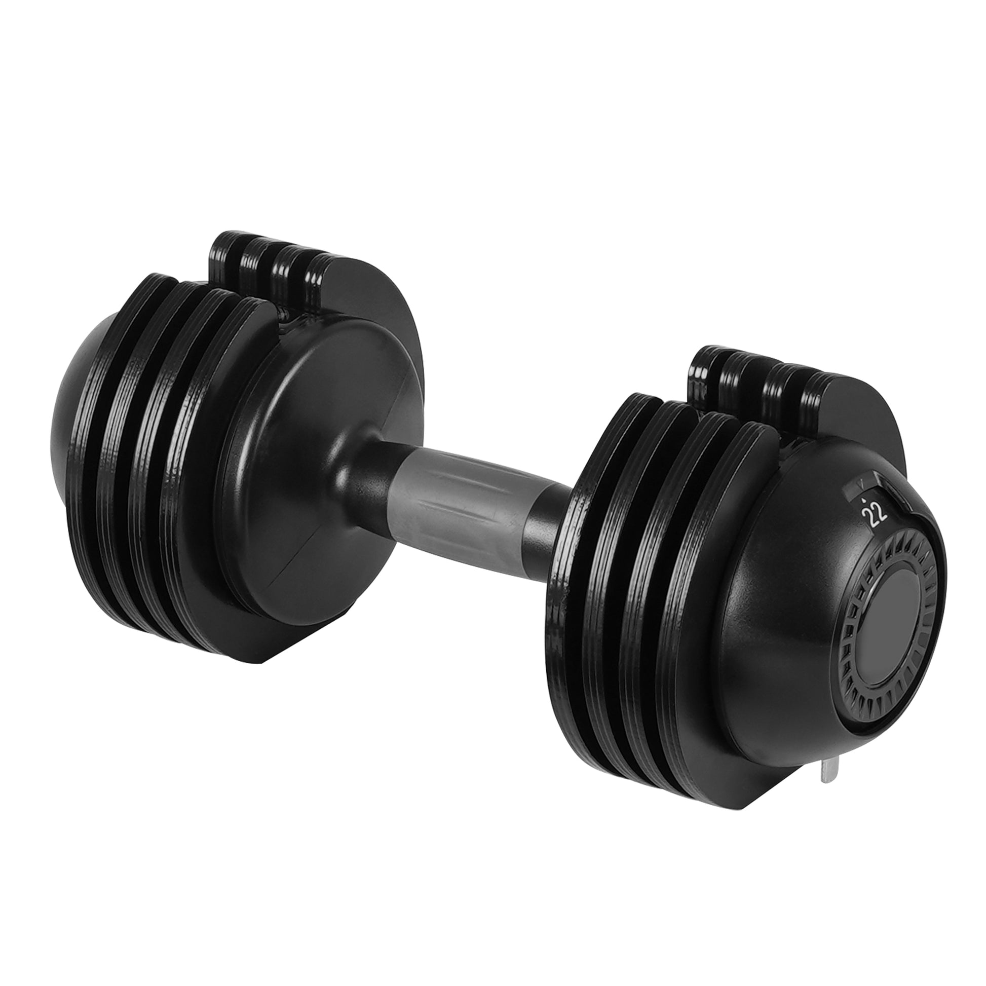 22Lbs Adjustable Dumbbell Steel Plastic Black Steel