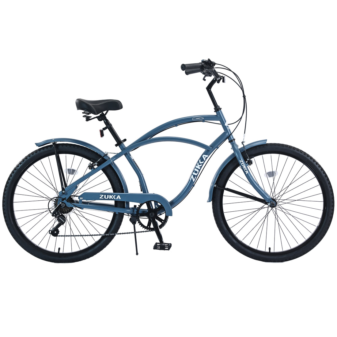 7 Speed Bicycles, Multiple Colors 26"Inch Beach Cruiser Bike Cycling Blue Garden & Outdoor Steel