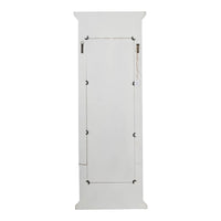 21.5" X 59" Full Length Mirror With Solid Wood Frame, Floor Mirror For Living Room Bedroom Entryway White Wood Glass
