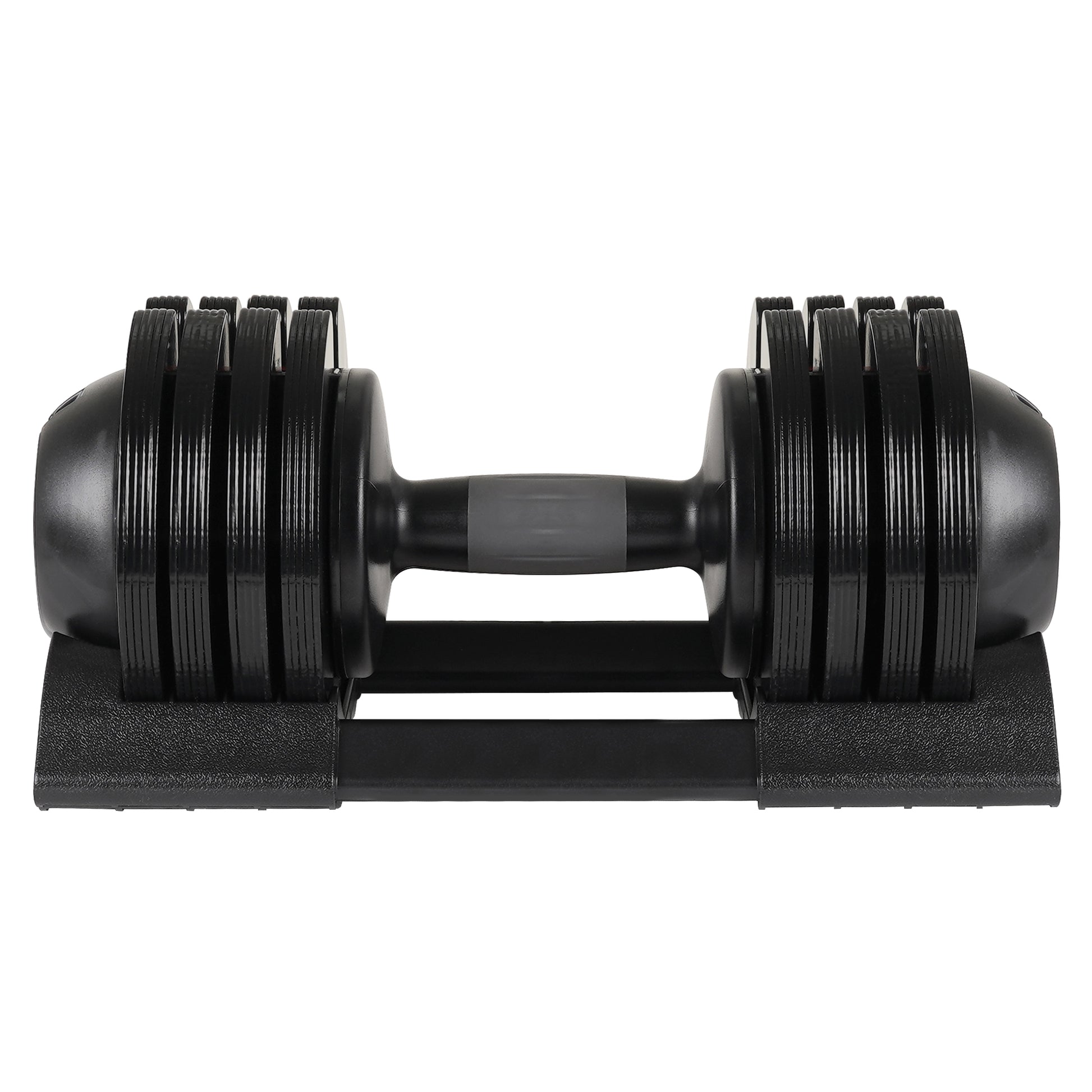 52Lbs Adjustable Dumbbell Steel And Plastic Black Steel