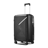 Luggage Sets 4 Piece 14 20 24 28 , Expandable Lightweight Suitcase With 4 Double 360 Degrees Mute Spinner Wheels Pp Materials Durable Tsa Lock Travel Luggage Black Polypropylene