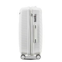 Luggage Sets 4 Piece 14 20 24 28 , Expandable Lightweight Suitcase With 4 Double 360 Degrees Mute Spinner Wheels Pp Materials Durable Tsa Lock Travel Luggage White Polypropylene