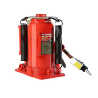 20 Ton Air Hydraulic Bottle Jack, With Manual Hand Pump Used For The Maintenance Of Automobiles, Agricultural Vehicles, Heavy Trucks, Mobile Machinery, And Heavy Equipment Red Steel