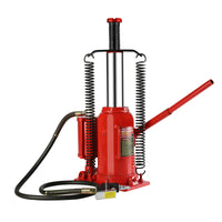 20 Ton Air Hydraulic Bottle Jack, With Manual Hand Pump Used For The Maintenance Of Automobiles, Agricultural Vehicles, Heavy Trucks, Mobile Machinery, And Heavy Equipment Red Steel