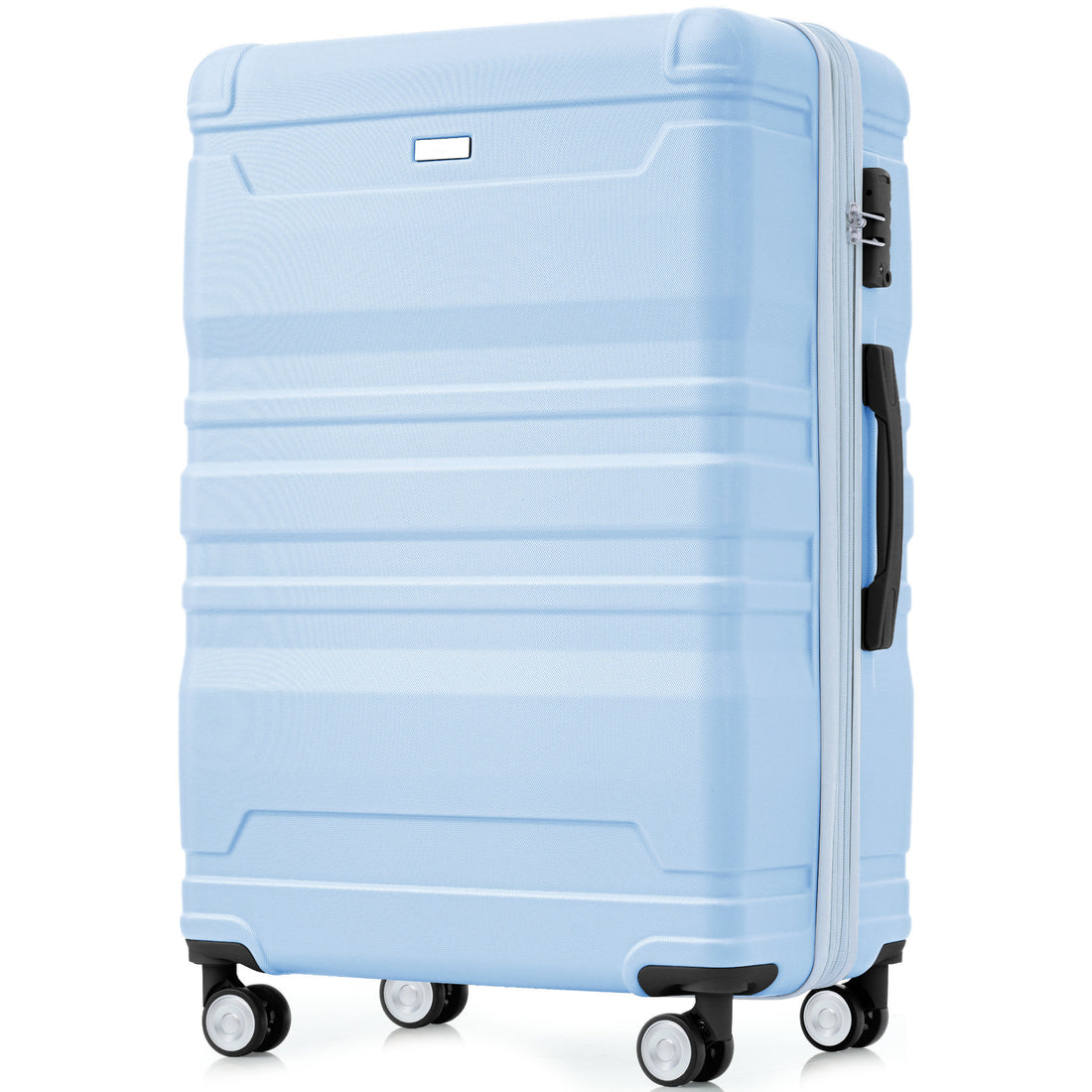 Luggage Sets Model Expandable Abs Hardshell 3Pcs Clearance Luggage Hardside Lightweight Durable Suitcase Sets Spinner Wheels Suitcase With Tsa Lock 20''24''28'' Baby Blue Baby Blue Abs