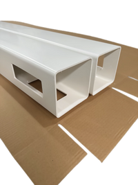 Corner Post For White Vinyl Routed Fence Caps Includedset Of 2 White Vinyl