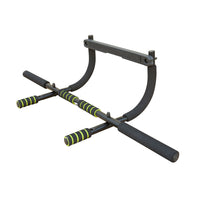 Wall Mounted Pull Up Bar Exercise Chin Bar Portable Dip Bars For Indoors Home Gym Black Iron