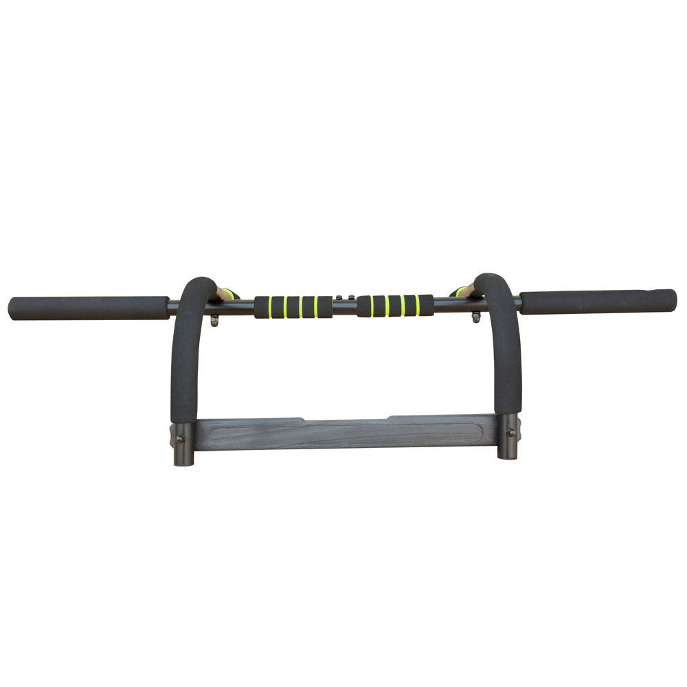 Wall Mounted Pull Up Bar Exercise Chin Bar Portable Dip Bars For Indoors Home Gym Black Iron