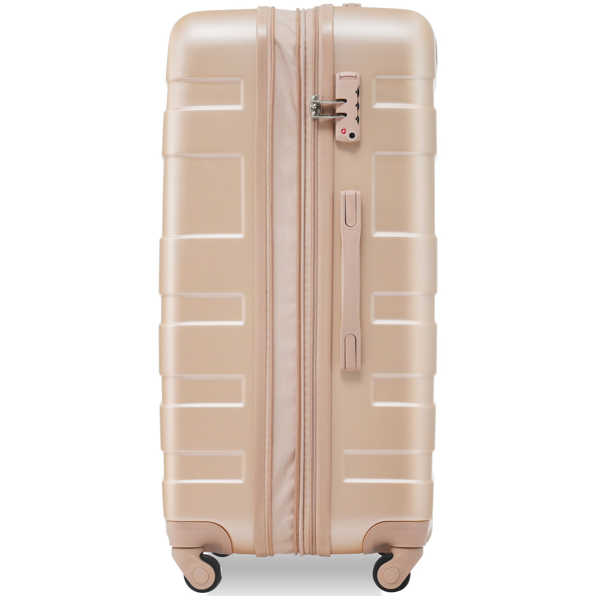 Luggage Sets Model Expandable Abs Hardshell 3Pcs Clearance Luggage Hardside Lightweight Durable Suitcase Sets Spinner Wheels Suitcase With Tsa Lock 20''24''28'' Champagne Champagne Abs