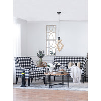 Farmhouse Chandeliar, Distressed White Pendant French Country Wood Chandelier For Living Room Foyer, Bulb Not Included Antique Cream Wood