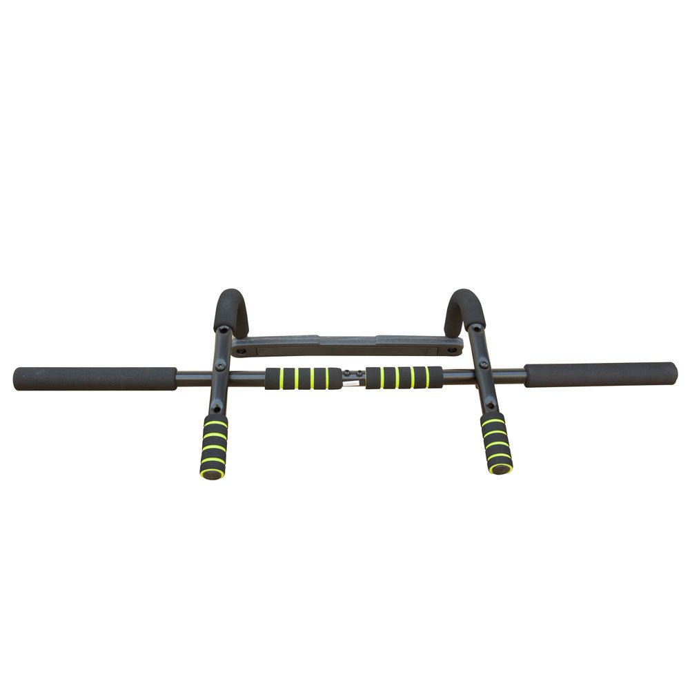 Wall Mounted Pull Up Bar Exercise Chin Bar Portable Dip Bars For Indoors Home Gym Black Iron