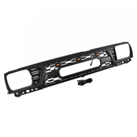 Front Grille For 1995 1997 Toyota Tacoma Trd Pro Grille W Letters And Lights Matte Black Abs Abs