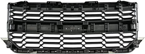 Front Bumper Upper Grille Grill Compatible With Chevrolet Silverado 1500 2016 2018,84602489 Black Black Abs Abs