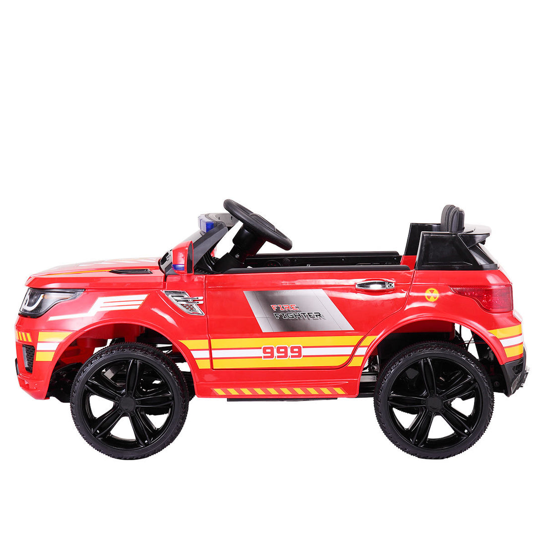 12V Kid Ride On Police Car With Parental Remote Control, Battery Powered Electric Truck With Siren, Flashing Lights, Music, Spring Suspension, Red Red Polypropylene