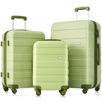 Luggage Sets Model Expandable Abs Hardshell 3Pcs Clearance Luggage Hardside Lightweight Durable Suitcase Sets Spinner Wheels Suitcase With Tsa Lock 20''24''28'' Light Green Light Green Abs