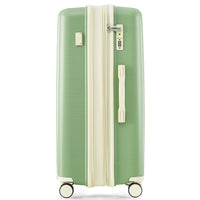 Luggage Sets 3 Piece Suitcase Set 20 24 28 With Usb Port,Carry On Luggage Airline Approved,Pp Lightweight Suitcase With Spinner Wheels,Green And Ivory Green Ivory Polypropylene