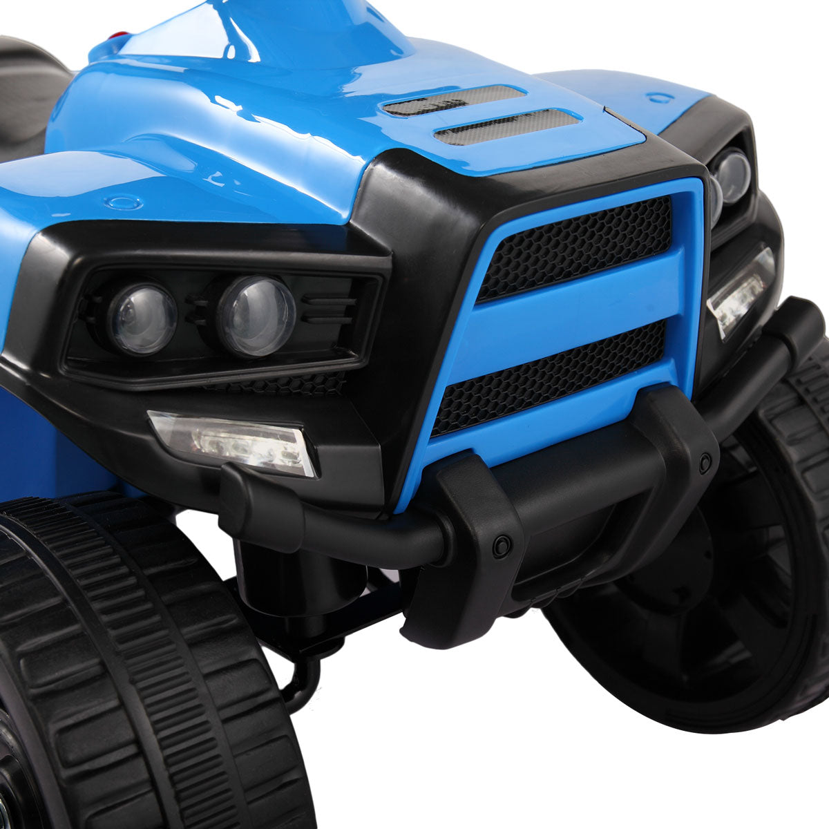 Kids Electric Atv Quad Ride On Car Toy Blue Blue Polypropylene