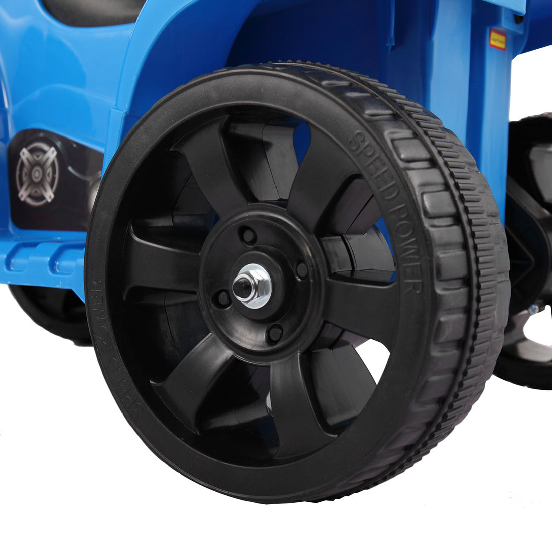 Kids Electric Atv Quad Ride On Car Toy Blue Blue Polypropylene