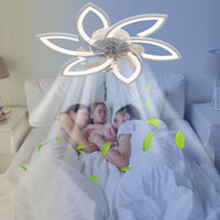 30.7In Ceiling Fan With Lights, Remote Control 3 Color Temperatures,6 Gear Wind Speed Fan Light White Modern Acrylic