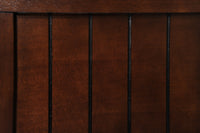 1Pc Contemporary Style Dining Rectangular Table With18" Leaf Tapered Block Feet Brown Wood Finish Dining Room Solid Wood Wooden Furniture Brown Dining Room Contemporary Rectangular Wood