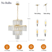 Same As W1340126461 L5023 Crystal Chandelier Modern Chandeliers Lights Fixture Hanging Pendant Light Fixture For Dining Room Bedroom Living Room Dia 19.7 Inch Gold Crystal Iron