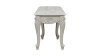Tuscan Traditional Style End Table Made With Wood In Silver Silver Grey Primary Living Space Traditional Coffee & End Tables Glossy Wood Parsons