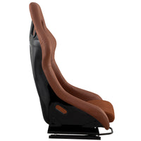 Racing Seat Brown Pu Fiberglass