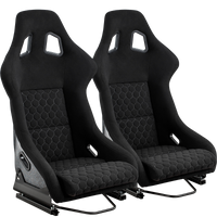 Racing Seat Black Fiberglass