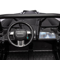 24V Ride On Xxl Utv Car For Kid,2Seater With Two Safety Belts, Side By Side 4X4 Ride On Off Road Truck With Parent Remote Control, Battery Powered Electric Car W High Low Speed, Two Safety Belts. Black Polyethylene