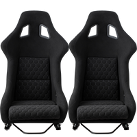 Racing Seat Black Fiberglass