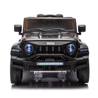 24V Ride On Car For Kids Battery Powered Ride On 4Wd Toys With Remote Control,Parents Can Assist In Driving,Music And Lights,Five Point Safety Belt,Rocking Chair Mode For Back And Forth Swinging Black Polyethylene