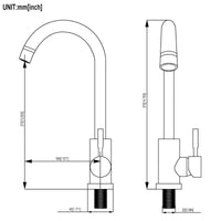 Kitchen Sink Faucet With Single Handles, Black Matte Black Stainless Steel