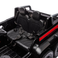 24V Ride On Car For Kids Battery Powered Ride On 4Wd Toys With Remote Control,Parents Can Assist In Driving,Music And Lights,Five Point Safety Belt,Rocking Chair Mode For Back And Forth Swinging Black Polyethylene