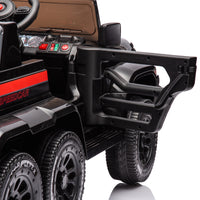 24V Ride On Car For Kids Battery Powered Ride On 4Wd Toys With Remote Control,Parents Can Assist In Driving,Music And Lights,Five Point Safety Belt,Rocking Chair Mode For Back And Forth Swinging Black Polyethylene
