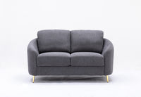 Yuina Loveseat, Gray Linen Lv01772 Gray Linen