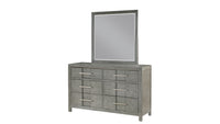 Kenzo Modern Style King 4Pc Storage Bedroom Set Made With Wood, Led Headboard, Bluetooth Speakers & Usb Ports Grey Box Spring Not Required King Gray Wood 4 Piece Set Bedroom Bed Included,Dresser Included,Mirror Included,Nightstand Included