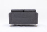 Yuina Loveseat, Gray Linen Lv01772 Gray Linen