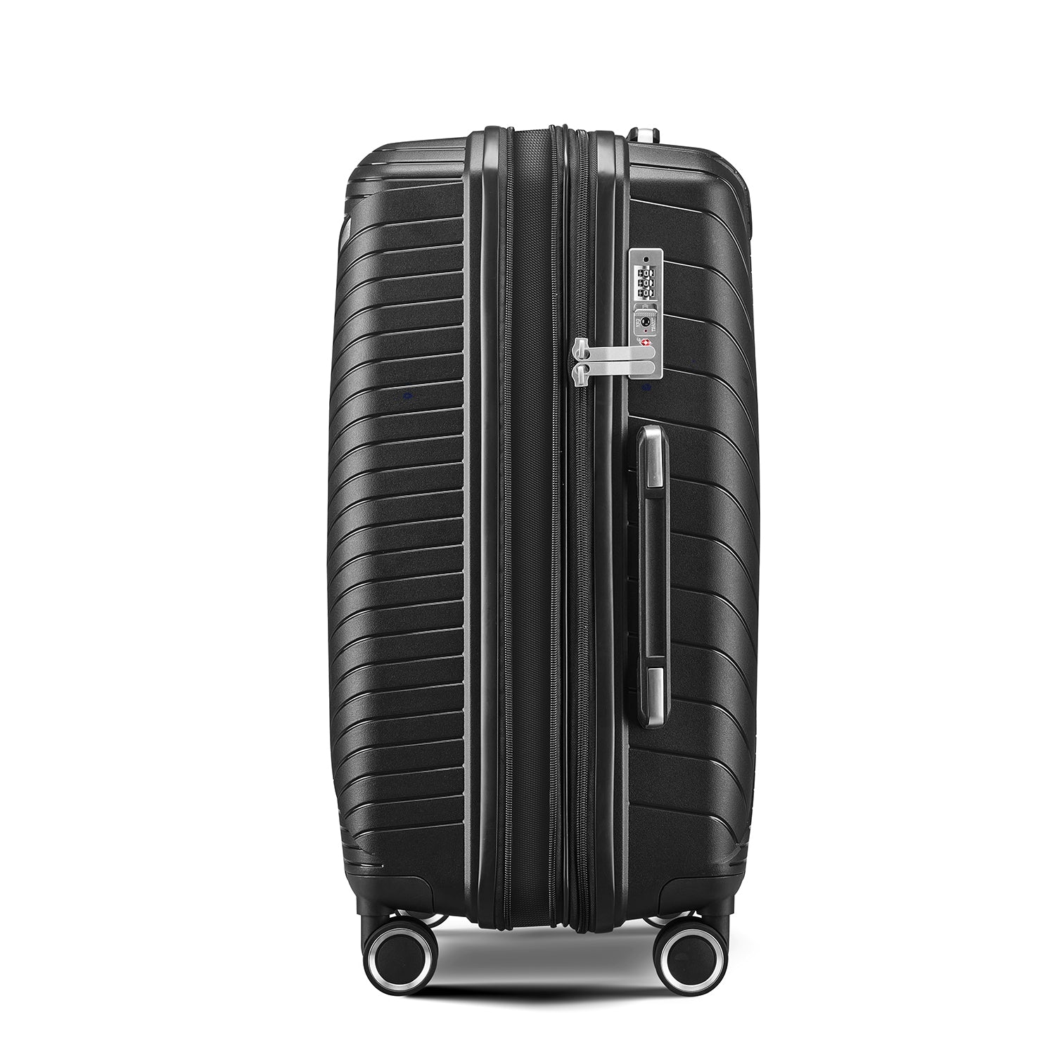 Luggage Sets 4 Piece 14 20 24 28 Pp Lightweight & Durable Expandable Suitcase Black Polypropylene