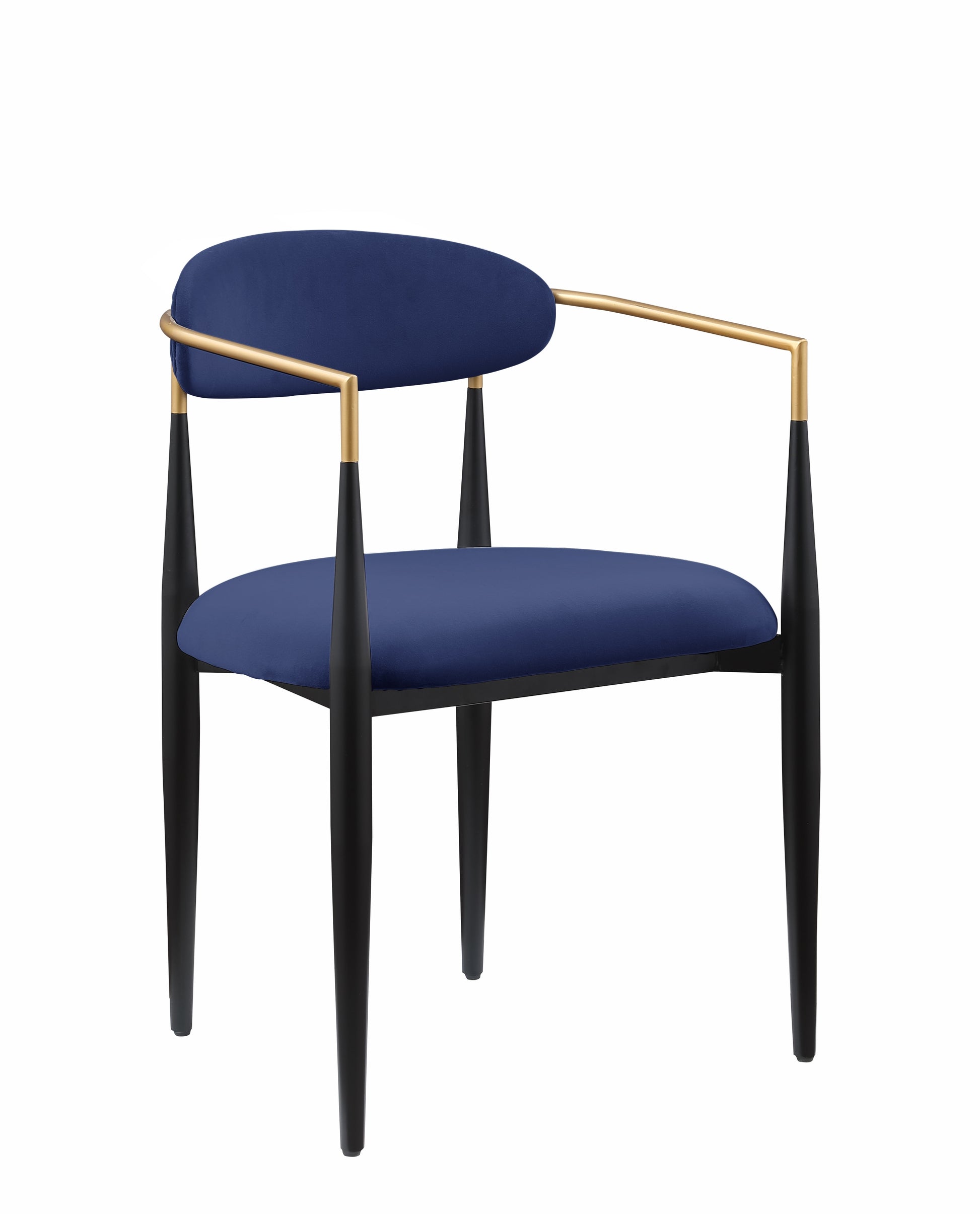 Modern Contemporary 5Pc Dining Set Black Sintered Stone Table And Blue Chairs Fabric Upholstered Stylish Furniture Black Blue Seats 4 Dining Room 60 Inches Contemporary,Modern,Ultra Modern Rectangular Dining Table With Chair Sintered Stone