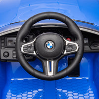 Bmw M4 12V Kids Ride On Toy Car 2.4G W Parents Remote Control,Three Speed Adjustable,Power Display, Usb,Mp3 ,Bluetooth,Led Light,Story,A Handle With Wheels And A Pull, Easy To Carry Blue Polyethylene