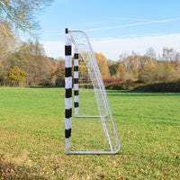 Portable Soccer Door Frame 6.6Ft High, Soccer Door, Courtyard Park For Youth Soccer Matches Black White Iron