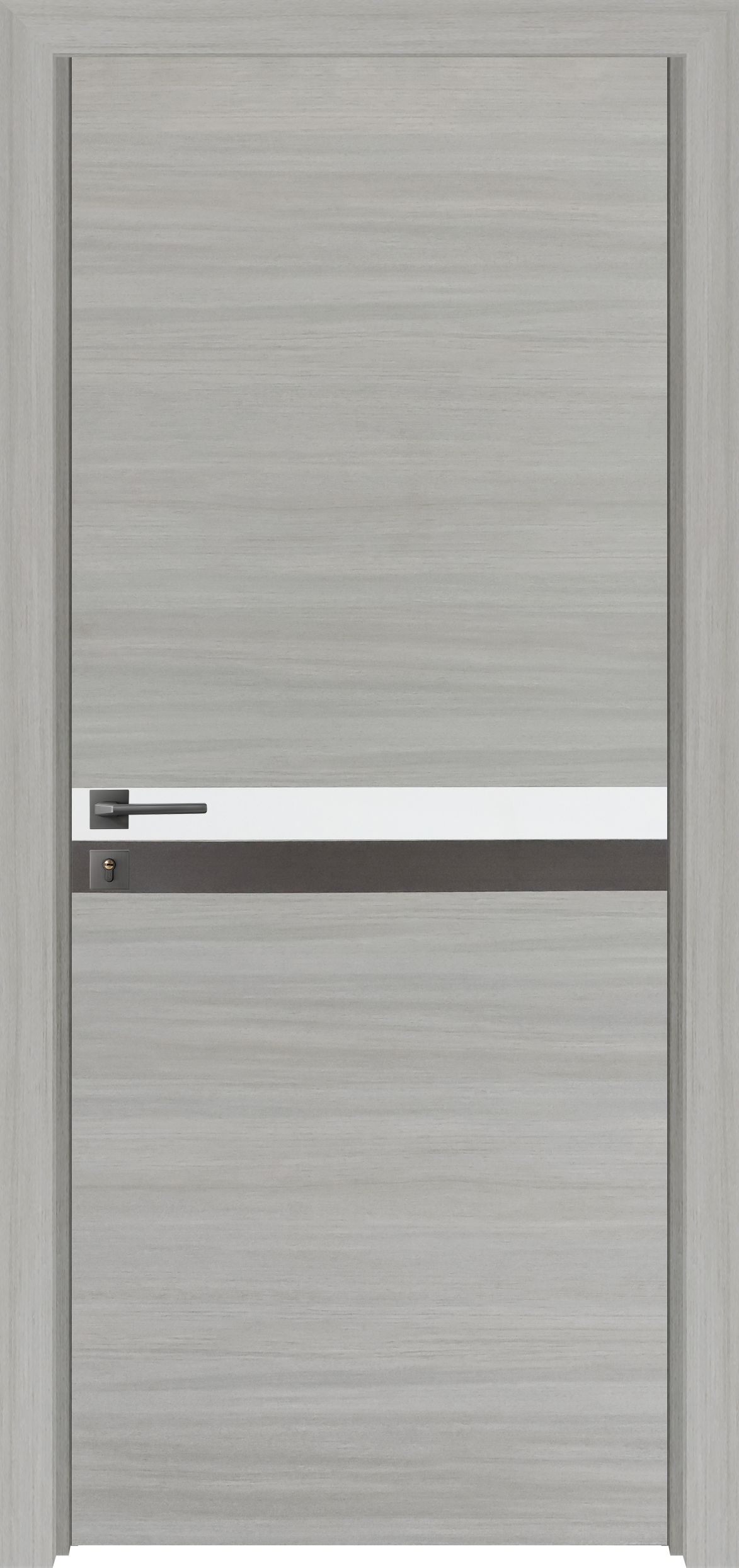 36 "X 80" Melamine Integrated Door Slab, No Assembly Required, Covered With 2Mm Thick Melamine Protective Layer, Environmental Friendly, Waterproof, Moisture Proof, Deformation Resistant Gray Melamine