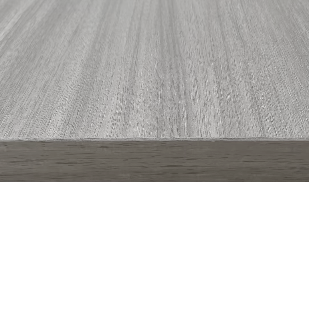 30" X 80" Melamine Integrated Door Slab 6.6Ft Sliding Track Kit Adjustable Floor Guider Pull Handle, Modern Interior Door Panel, Protected By 2Mm Thick Melamine Layer, Moisture Proof Gray Melamine