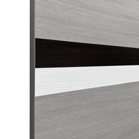 32 "X 84" Melamine Integrated Door Slab, No Assembly Required, Covered With 2Mm Thick Melamine Protective Layer, Environmental Friendly, Waterproof, Moisture Proof, Deformation Resistant Gray Melamine