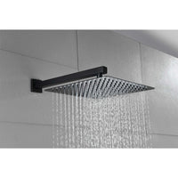 10" Rain Shower Head Systems Wall Mounted Shower One Matte Black Wall Mounted Bathroom Brass