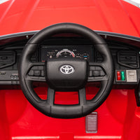 Officially Licensed Toyota Tundra Pickup,Electric Pickup Car Ride On For Kid, 12V Electric Ride On Toy,2.4G W Parents Remote Control,Electric Car For Kids,Three Speed Adjustable,Power Display Red Plastic